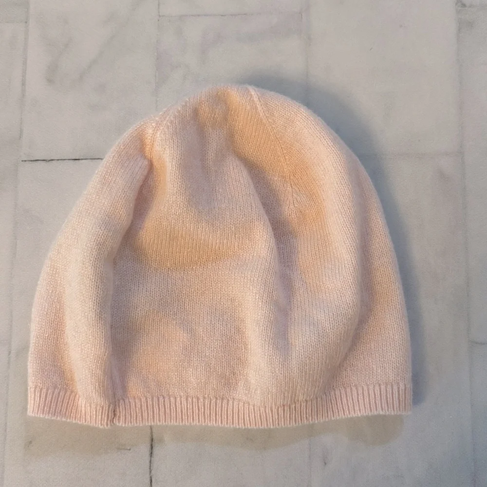 Tartine et Chocolat Girl’s Pale Pink Wool and Cashmere Knitted Hat